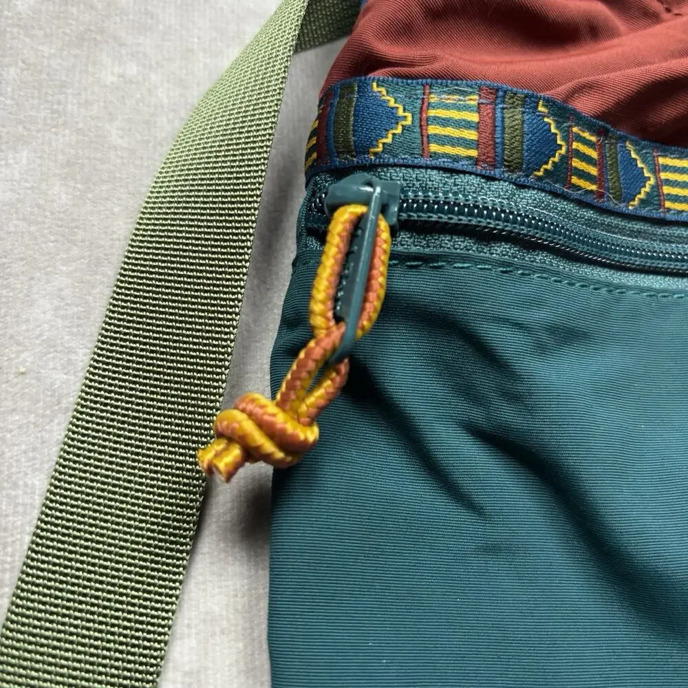 L.L.Bean Mountain Classic Drawstring Pack Backpack Brown Blue Green NWT Large
